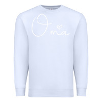 White oma gift for women mother's day gifts for grandma t shirt Premium Sweatshirt - artisFamous