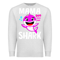 Oatmeal Heather mama shark doo doo shirt Premium Sweatshirt - artisFamous