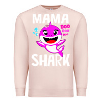 Pale Pink mama shark doo doo shirt Premium Sweatshirt - artisFamous
