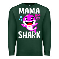 Sports Green mama shark doo doo shirt Premium Sweatshirt - artisFamous