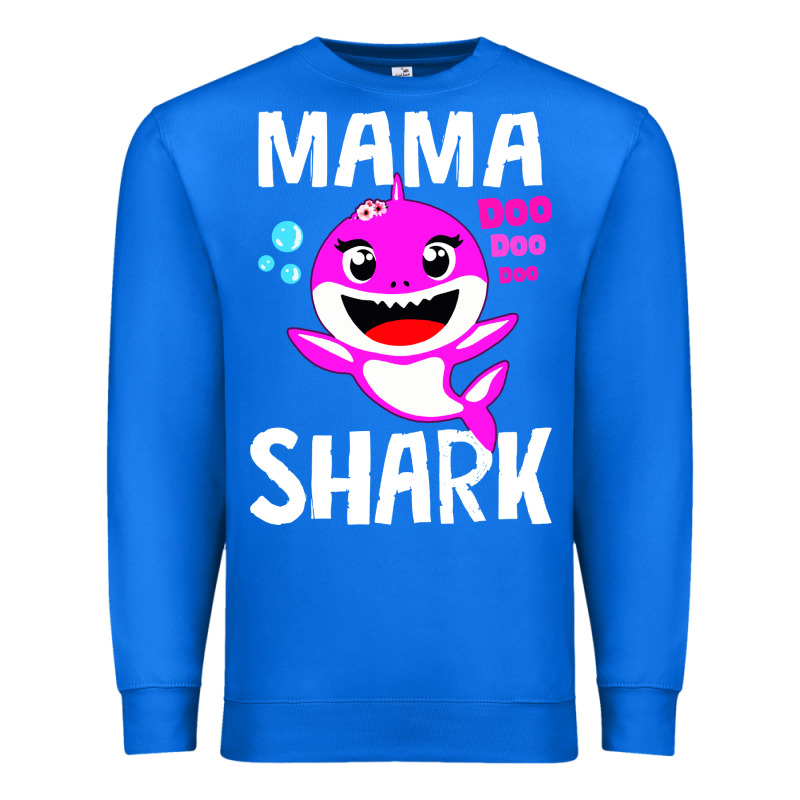 Mama Shark Doo Doo Shirt Premium Sweatshirt by artisFamous | Teevron