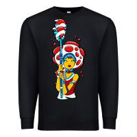 Black mushroom Premium Sweatshirt - artisFamous