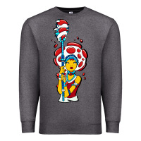 Charcoal Heather mushroom Premium Sweatshirt - artisFamous