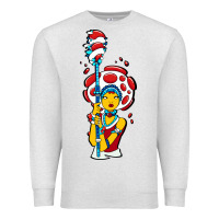Oatmeal Heather mushroom Premium Sweatshirt - artisFamous
