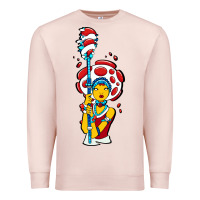 Pale Pink mushroom Premium Sweatshirt - artisFamous