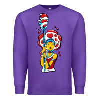 Purple mushroom Premium Sweatshirt - artisFamous