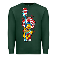 Sports Green mushroom Premium Sweatshirt - artisFamous
