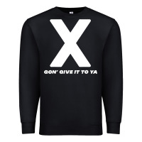 Black x gon' give it to ya d.m.x t shirt Premium Sweatshirt - artisFamous