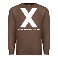 Chestnut x gon' give it to ya d.m.x t shirt Premium Sweatshirt - artisFamous