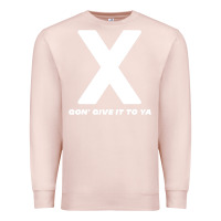 Pale Pink x gon' give it to ya d.m.x t shirt Premium Sweatshirt - artisFamous