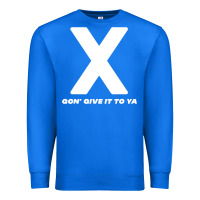 True Royal x gon' give it to ya d.m.x t shirt Premium Sweatshirt - artisFamous