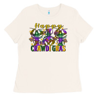 Bone Happy crawdi Gras Mardi Gras crawfish Ladies Tee - FaDigitalArtStudio