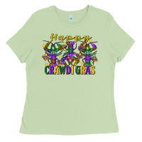 Matcha Happy crawdi Gras Mardi Gras crawfish Ladies Tee - FaDigitalArtStudio