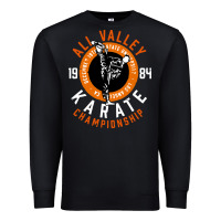 Black old school all valley karate championship retro Premium Sweatshirt - artisFamous