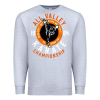 Heather Grey old school all valley karate championship retro Premium Sweatshirt - artisFamous