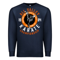Navy old school all valley karate championship retro Premium Sweatshirt - artisFamous
