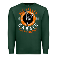Sports Green old school all valley karate championship retro Premium Sweatshirt - artisFamous