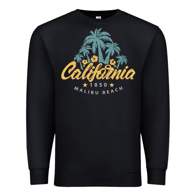 California Malibu Beach Premium Sweatshirt by artisFamous | Teevron