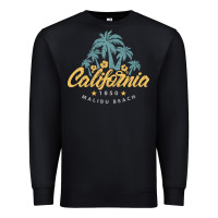 Black california malibu beach Premium Sweatshirt - artisFamous