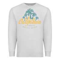 Dove Grey california malibu beach Premium Sweatshirt - artisFamous
