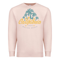 Pale Pink california malibu beach Premium Sweatshirt - artisFamous