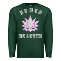 Sports Green no mud no lotus tee buddha buddhist yoga Premium Sweatshirt - artisFamous