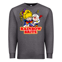 Charcoal Heather rainbow brite Premium Sweatshirt - artisFamous