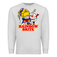 Dove Grey rainbow brite Premium Sweatshirt - artisFamous