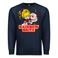 Navy rainbow brite Premium Sweatshirt - artisFamous