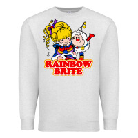 Oatmeal Heather rainbow brite Premium Sweatshirt - artisFamous