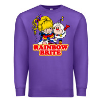 Purple rainbow brite Premium Sweatshirt - artisFamous