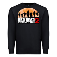 Black red dead redemption Premium Sweatshirt - artisFamous