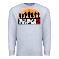 Heather Grey red dead redemption Premium Sweatshirt - artisFamous