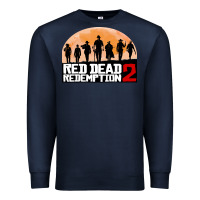Navy red dead redemption Premium Sweatshirt - artisFamous
