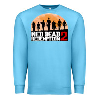 Ocean Blue red dead redemption Premium Sweatshirt - artisFamous