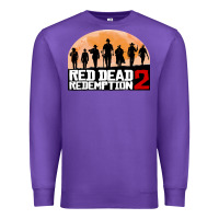 Purple red dead redemption Premium Sweatshirt - artisFamous