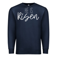 Navy easter religious bible verse Premium Sweatshirt - artisFamous