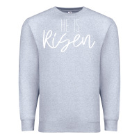 Heather Grey easter religious bible verse Premium Sweatshirt - artisFamous