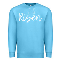 Ocean Blue easter religious bible verse Premium Sweatshirt - artisFamous