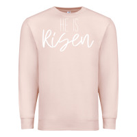 Pale Pink easter religious bible verse Premium Sweatshirt - artisFamous