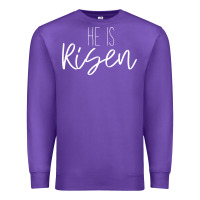 Purple easter religious bible verse Premium Sweatshirt - artisFamous