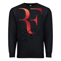 Black rf federer Premium Sweatshirt - artisFamous