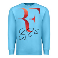 Ocean Blue rf federer Premium Sweatshirt - artisFamous