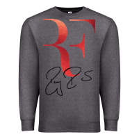 Charcoal Heather rf federer Premium Sweatshirt - artisFamous