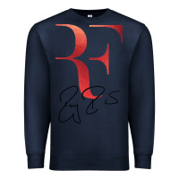 Navy rf federer Premium Sweatshirt - artisFamous