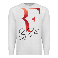 Oatmeal Heather rf federer Premium Sweatshirt - artisFamous