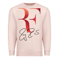 Pale Pink rf federer Premium Sweatshirt - artisFamous