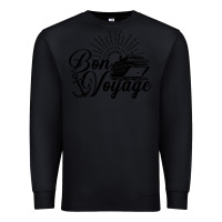 Black cruise ship bon voyage Premium Sweatshirt - artisFamous