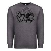 Charcoal Heather cruise ship bon voyage Premium Sweatshirt - artisFamous