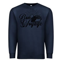 Navy cruise ship bon voyage Premium Sweatshirt - artisFamous